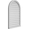 Ekena Millwork Round Top Surface Mount PVC Gable Vent: Functional, w/ 2"W x 2"P Brickmould Sill Frame, 26"W x 40"H GVPRT26X4003SF - alternate 5
